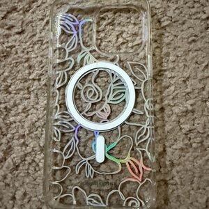 kate spade Clear Floral Phone Case with Ring